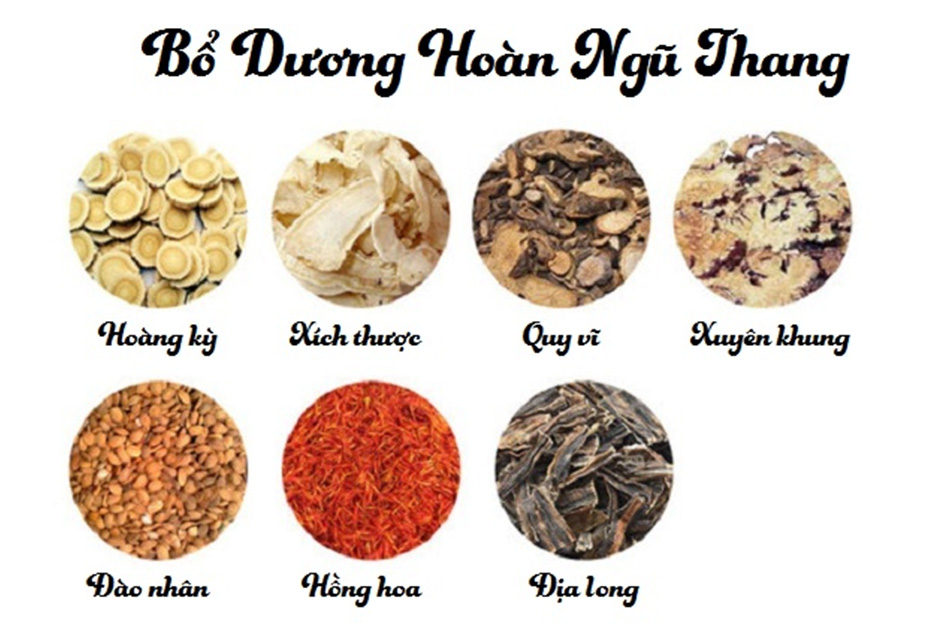 Thành phần của Bổ dương hoàn ngũ thang